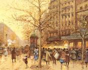 尤金加林拉卢 - A Paris Street Scene